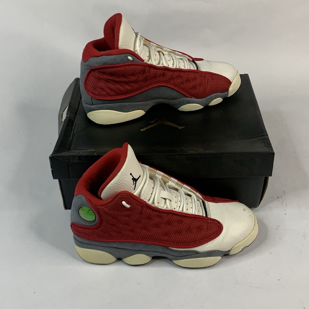 Nike Air Jordan 13 Retro Sneakers Youth Size 6.5Y Gym Red Flint 884129-600 GS
